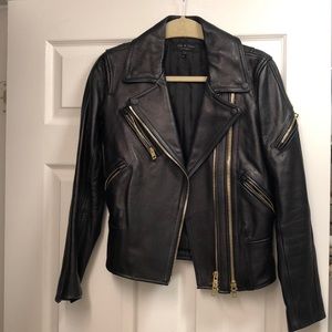 Rag and bone lamb leather jacket
